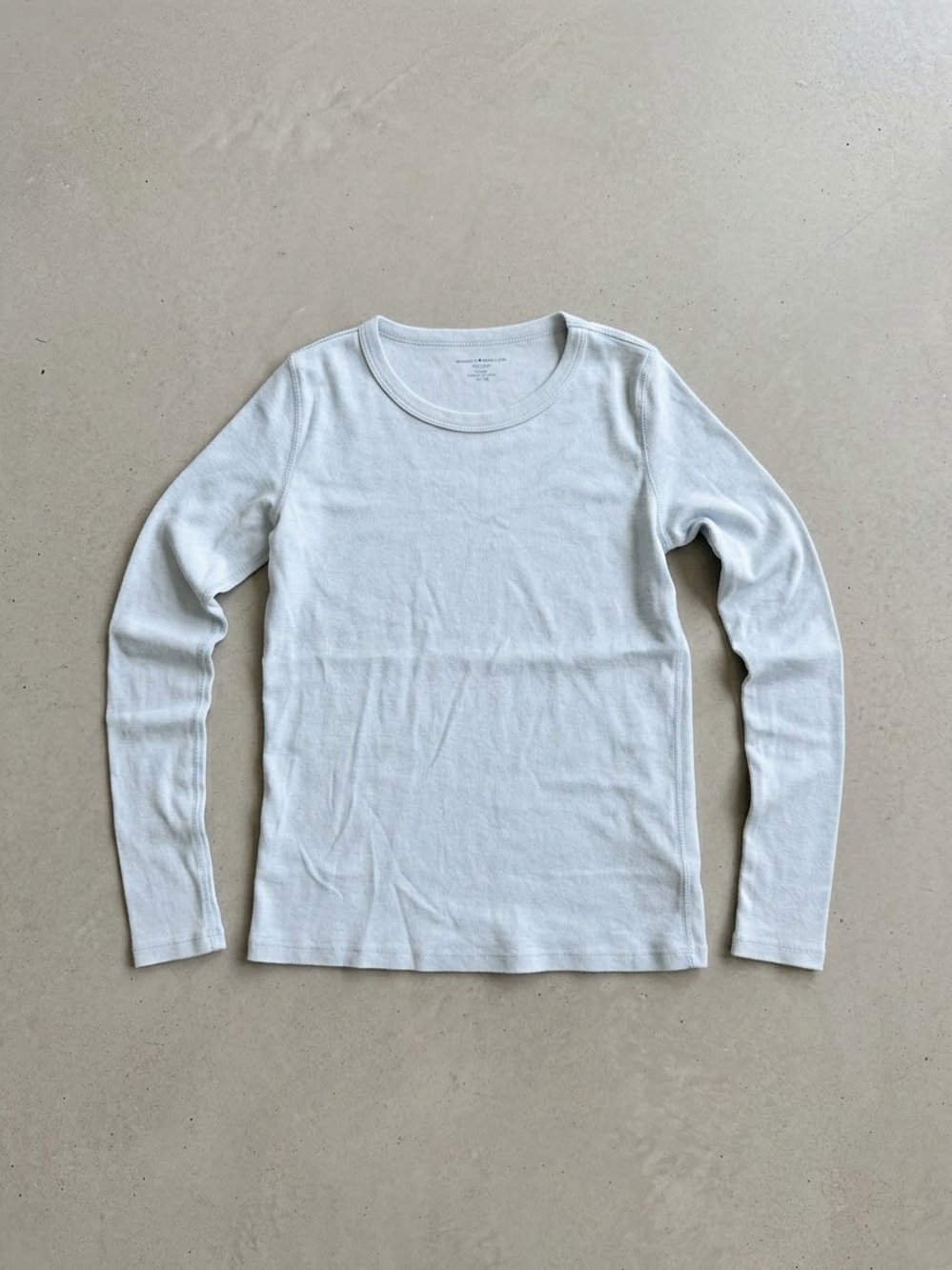 Brandy Melville Women’s Long Sleeve Crewneck Top - White